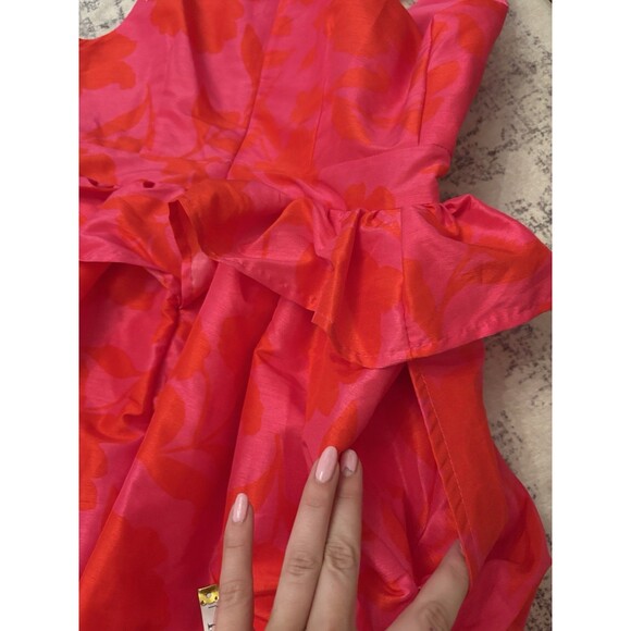 Kate Spade x Target Classic Rose Peplum Midi Dress Size 4 NWT Pockets Cocktail - Picture 9 of 10